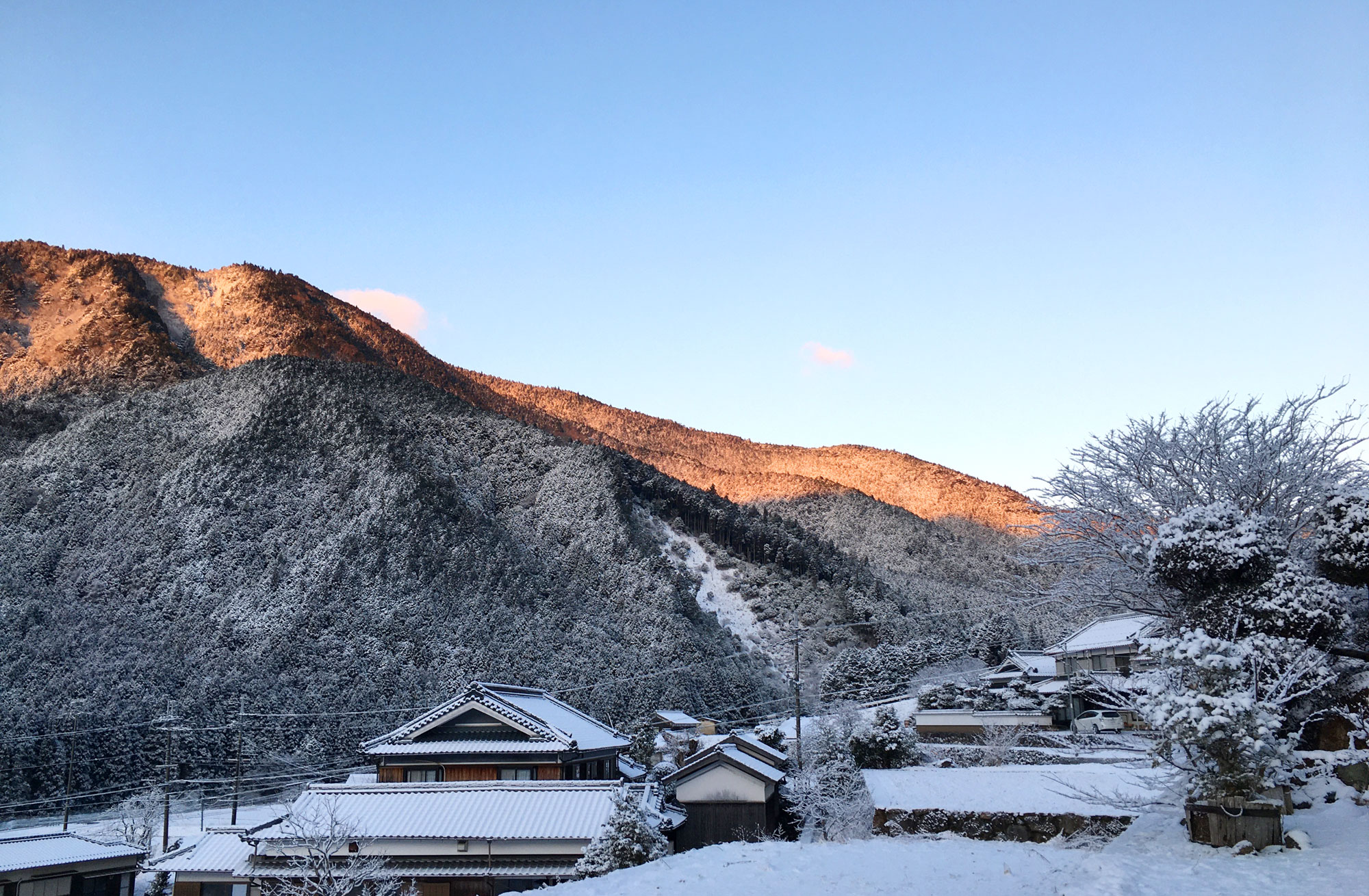 Hoshi to kaze no Niwa　snow day landscape