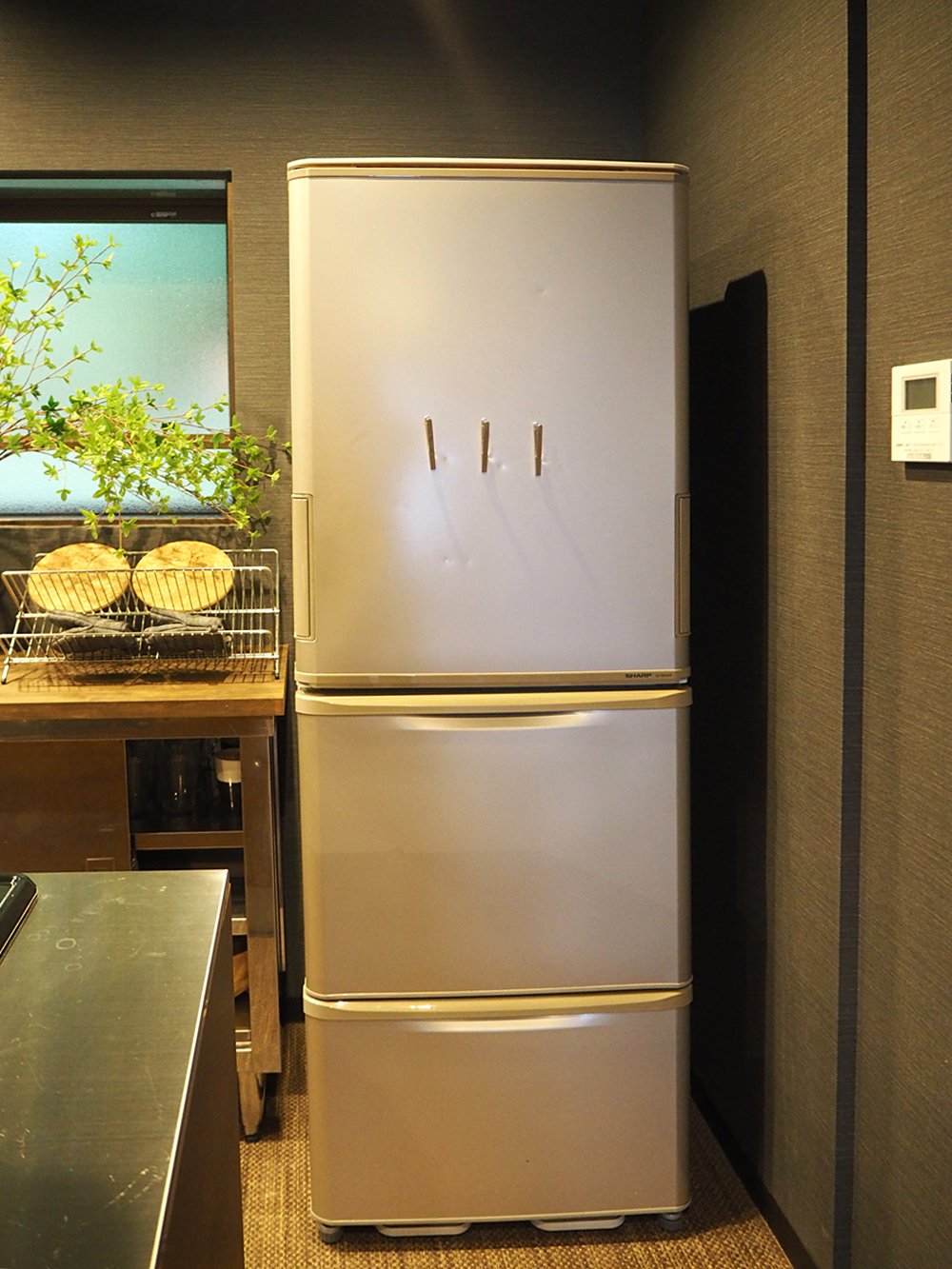 神河町の一棟貸切宿～星と風の庭 Starwind Dishes‐食器　大型冷蔵庫