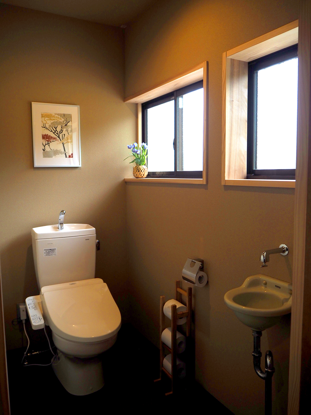 神河町の一棟貸切宿～星と風の庭 Starwind Bathroom‐洗面・浴室／トイレ